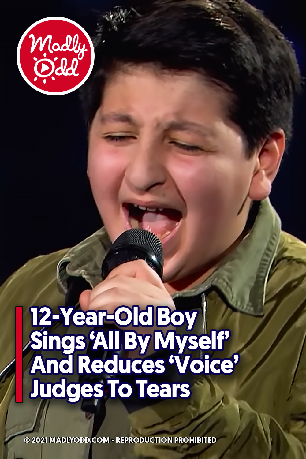 12-Year-Old Boy Sings \'All By Myself\' And Reduces \'Voice\' Judges To Tears