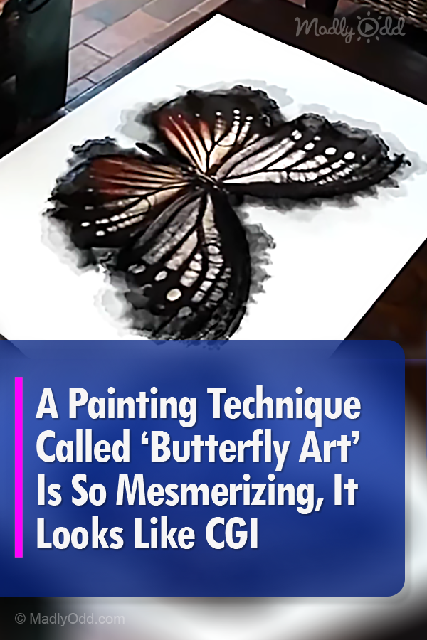 A Painting Technique Called ‘Butterfly Art’ Is So Mesmerizing, It Looks Like CGI
