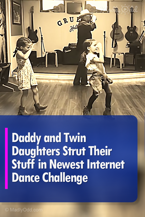 Daddy and Twin Daughters Strut Their Stuff in Newest Internet Dance Challenge