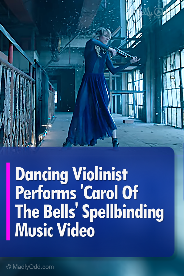 Dancing Violinist Performs \'Carol Of The Bells\' Spellbinding Music Video