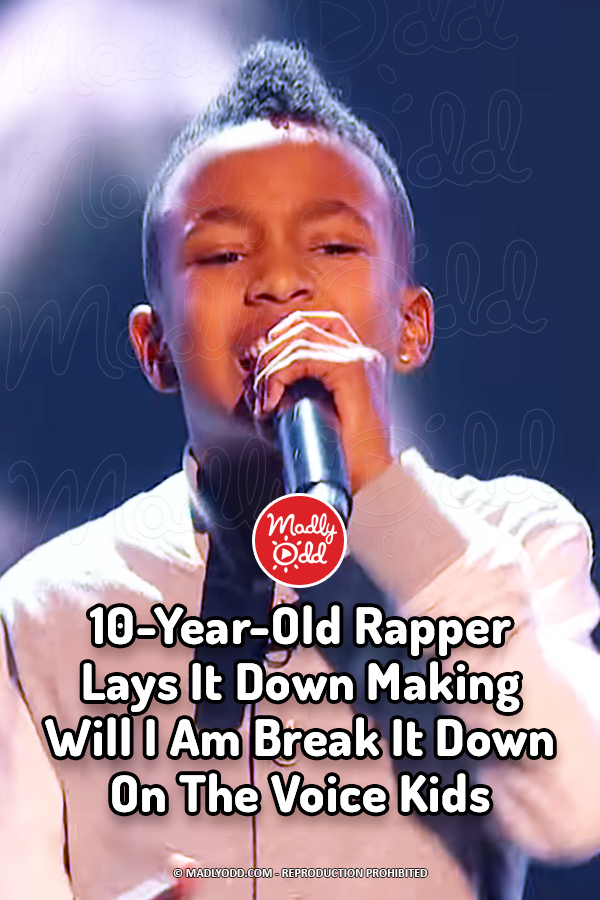 10-Year-Old Rapper Lays It Down Making Will I Am Break It Down On The Voice Kids