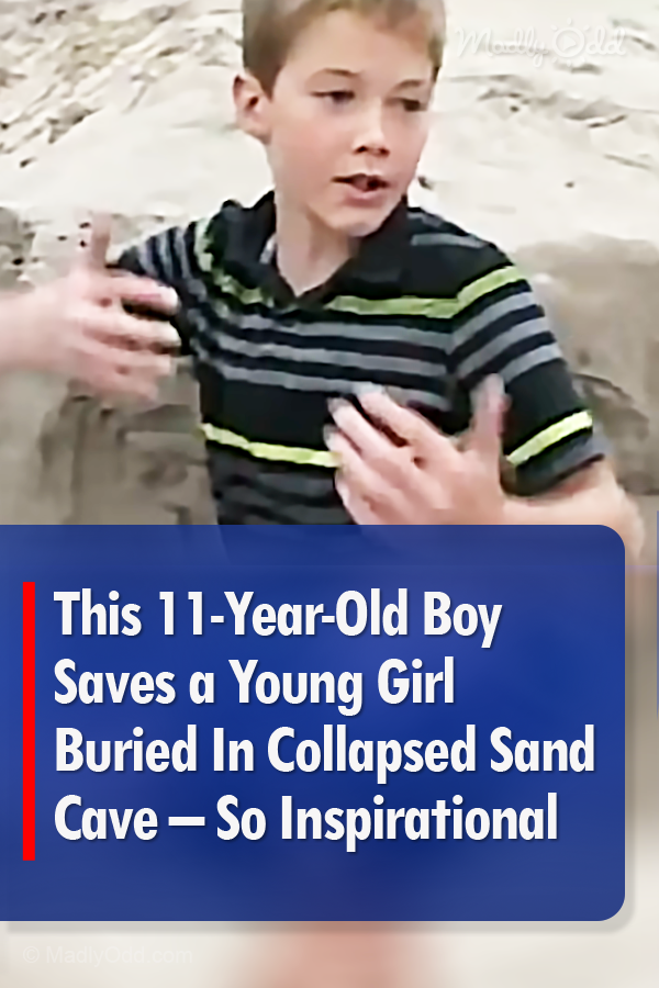 This 11-Year-Old Boy Saves a Young Girl Buried In Collapsed Sand Cave – So Inspirational