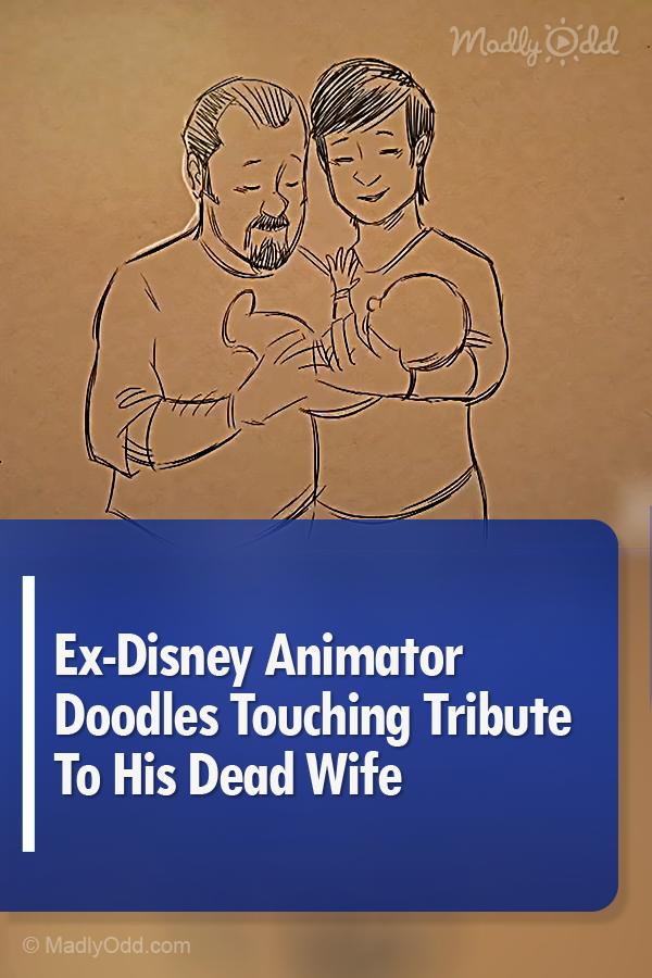 Ex-Disney Animator Doodles Touching Tribute To His Dead Wife