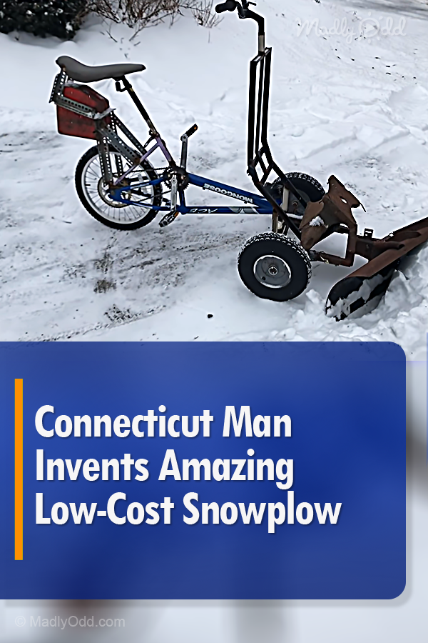 Connecticut Man Invents Amazing Low-Cost Snowplow