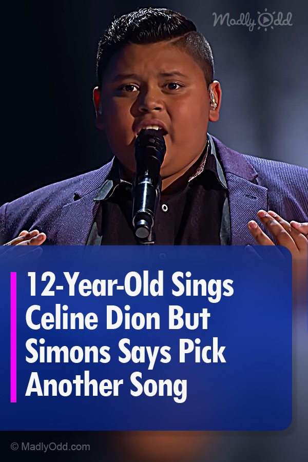 12-Year-Old Sings Celine Dion But Simons Says Pick Another Song