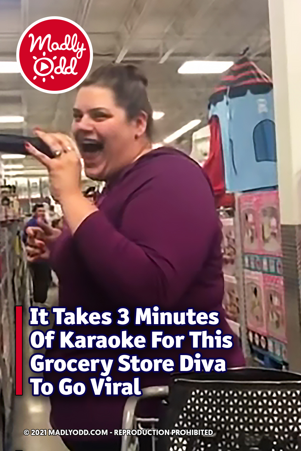 It Takes 3 Minutes Of Karaoke For This Grocery Store Diva To Go Viral