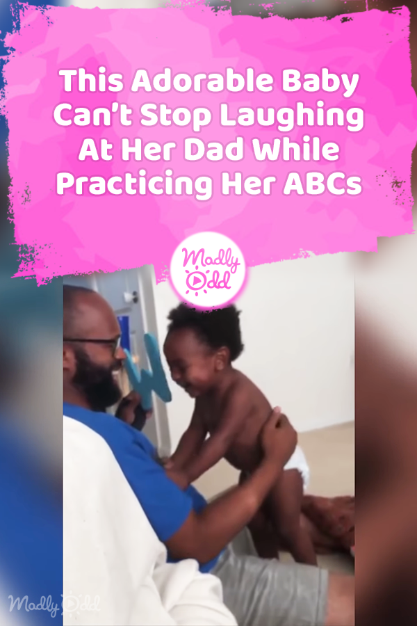 This Adorable Baby Can’t Stop Laughing At Her Dad While Practicing Her ABCs