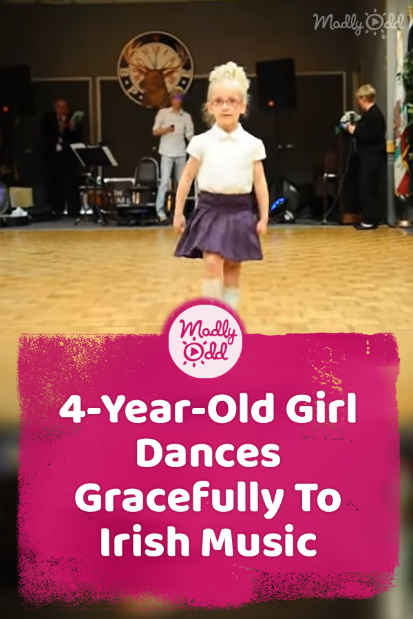 4-Year-Old Girl Dances Gracefully To Irish Music