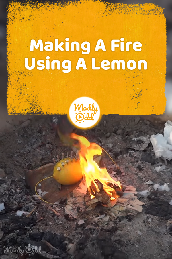 Making A Fire Using A Lemon