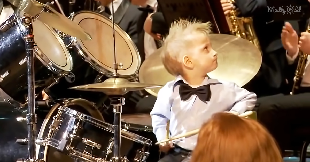 3Year Old Russian Drummer Leads Orchestra of Adult Musicians