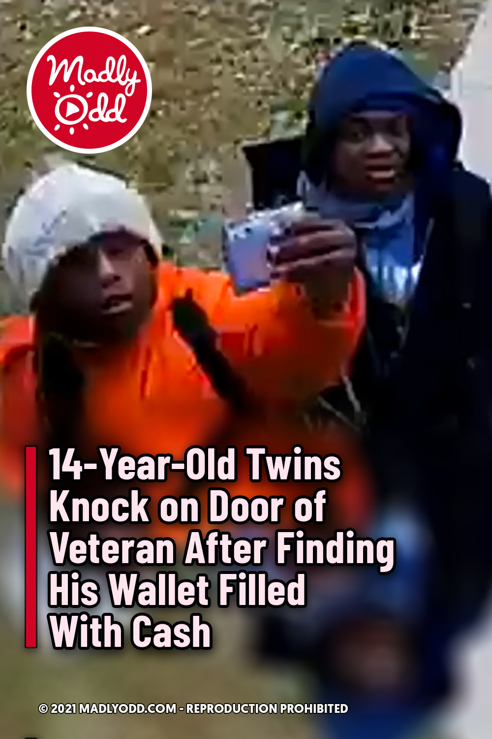 14-Year-Old Twins Knock on Door of Veteran After Finding His Wallet Filled With Cash