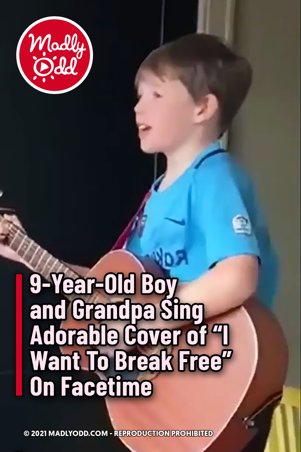 9-Year-Old Boy and Grandpa Sing Adorable Cover of “I Want To Break Free” On Facetime