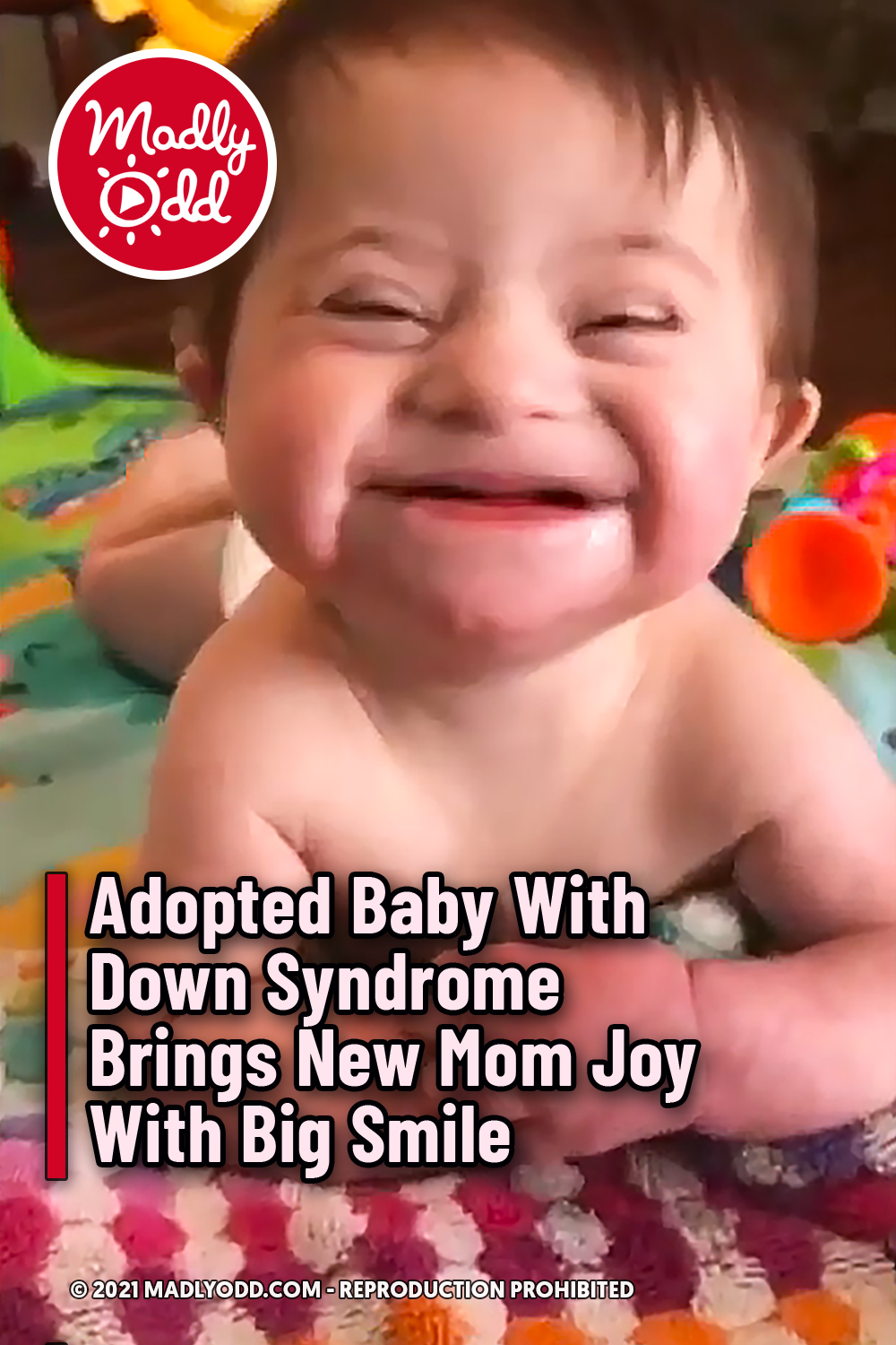Adopted Baby With Down Syndrome Brings New Mom Joy With Big Smile