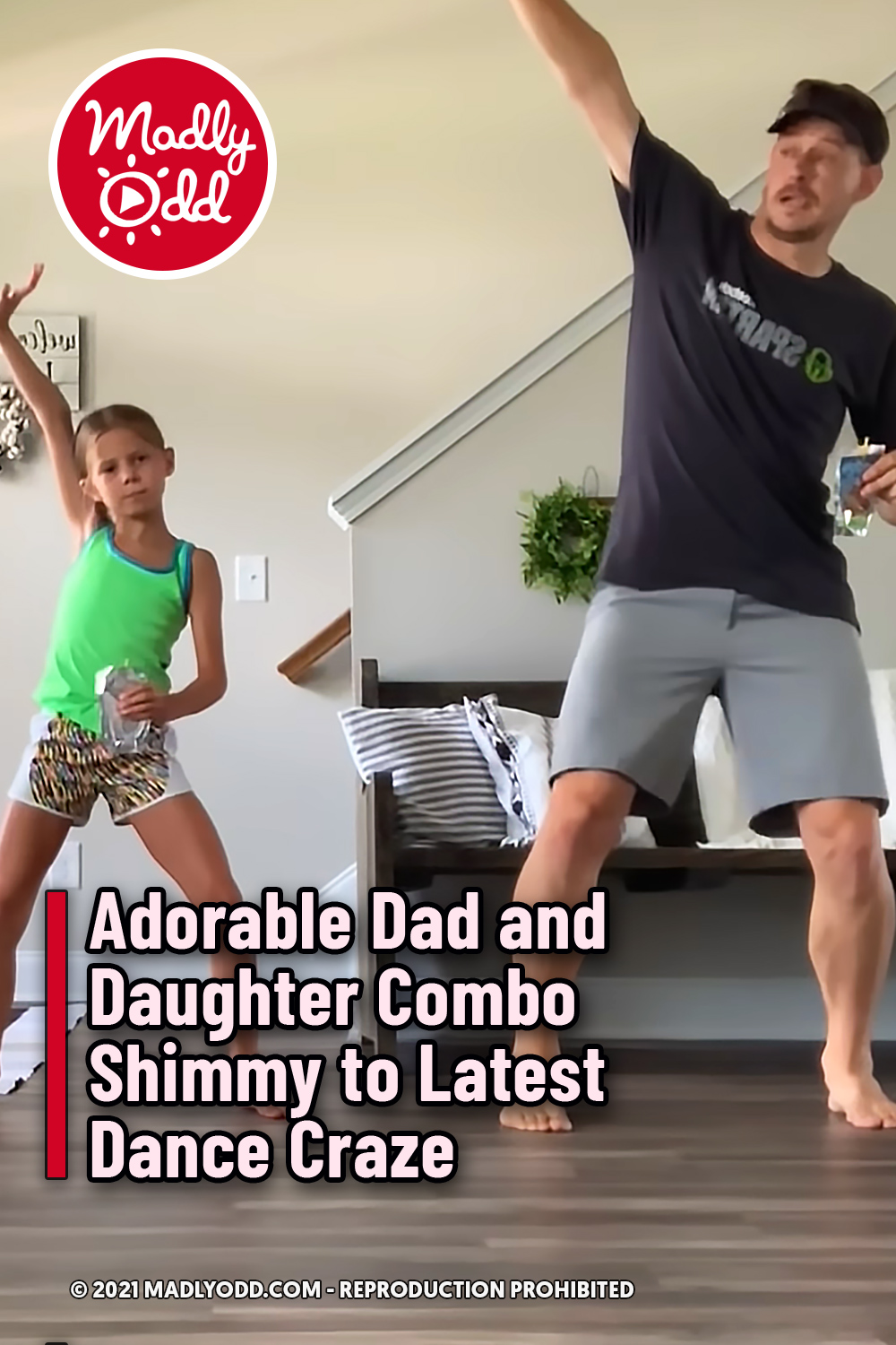 Adorable Dad and Daughter Combo Shimmy to Latest Dance Craze