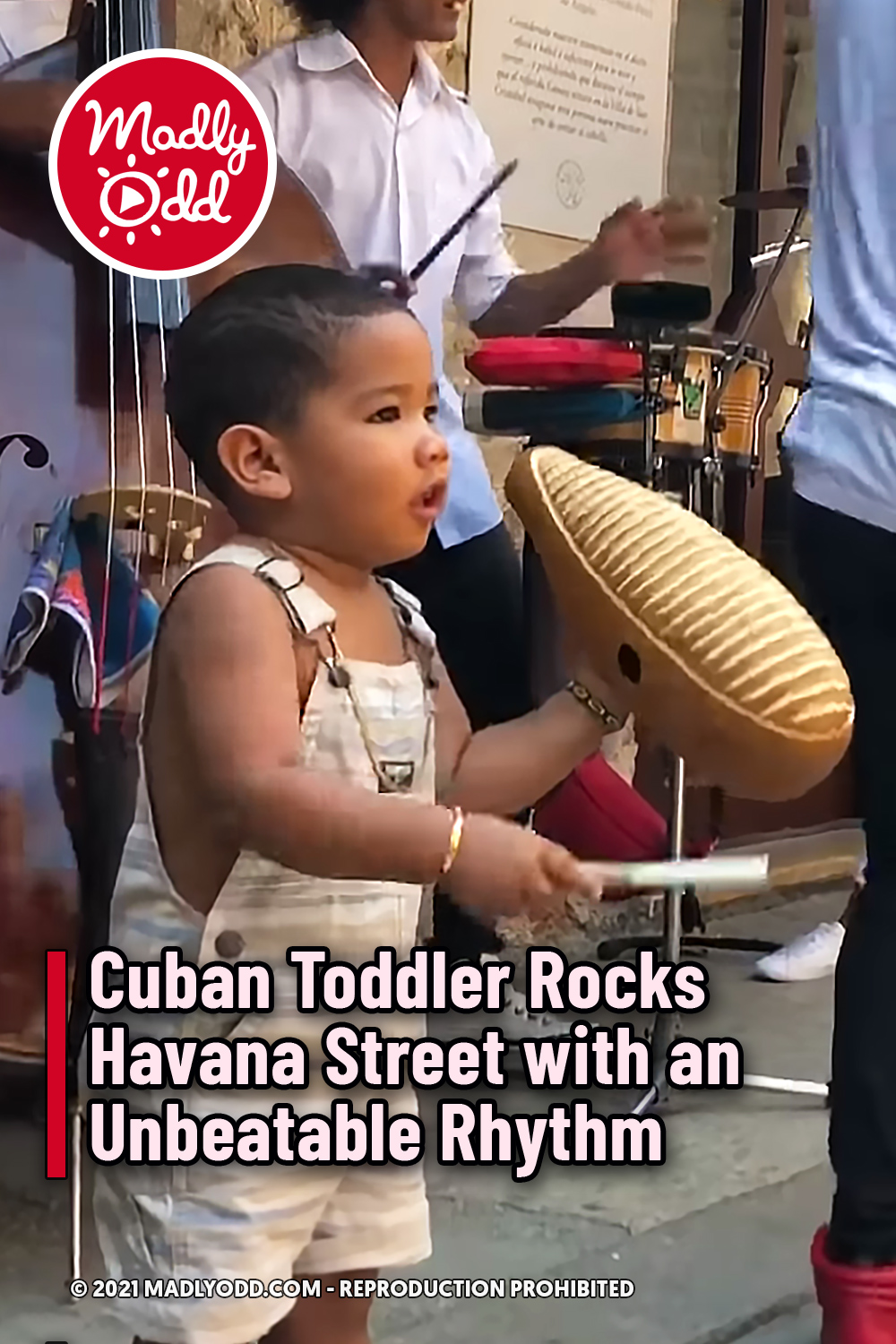 Cuban Toddler Rocks Havana Street with an Unbeatable Rhythm