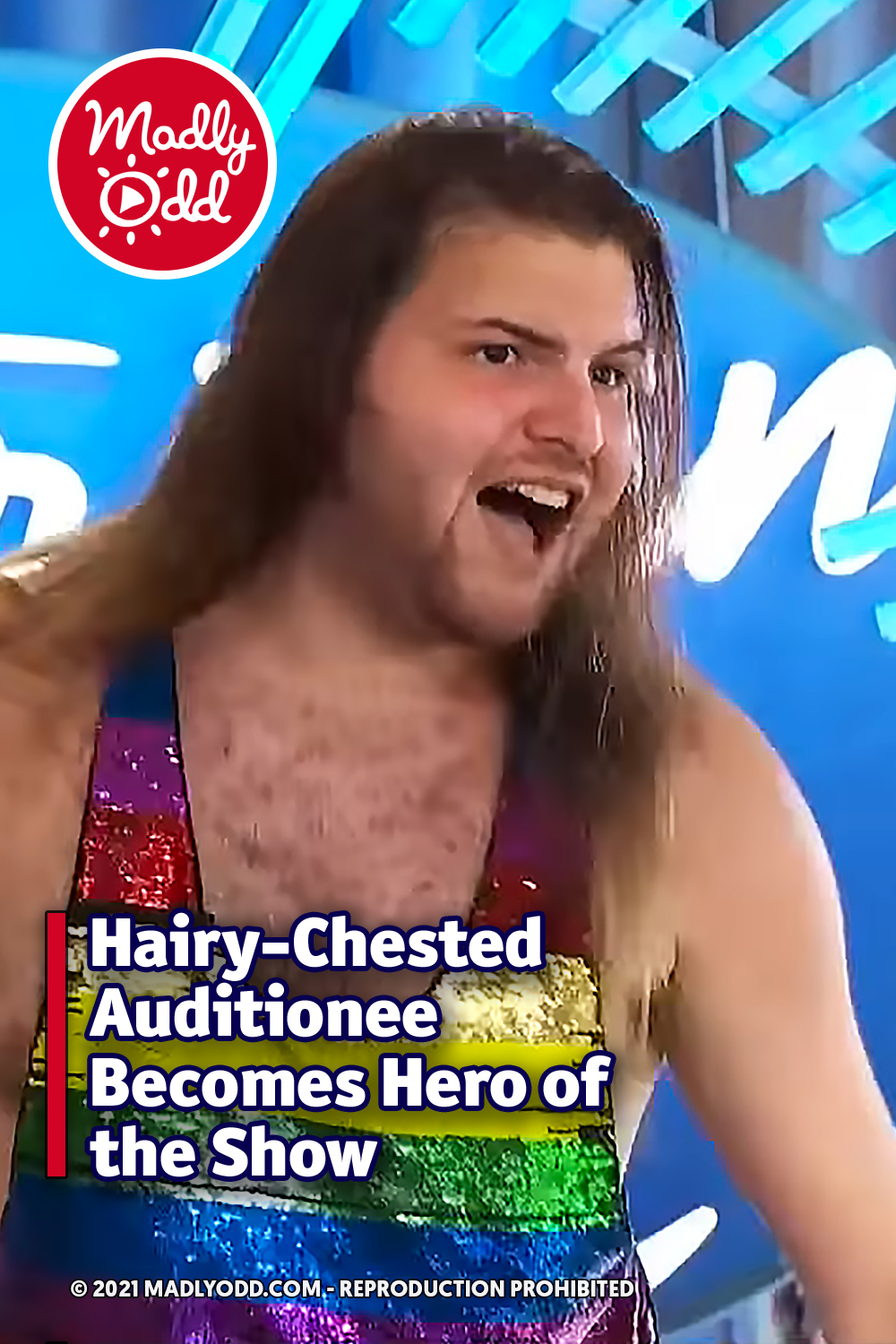 Hairy-Chested Auditionee Becomes Hero of the Show