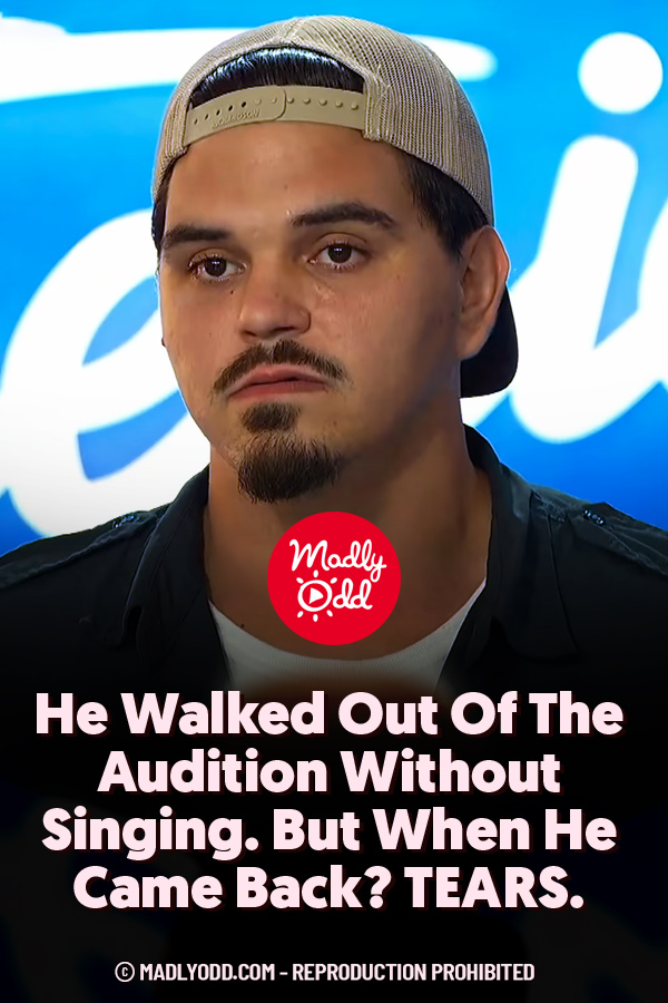 He Walked Out Of The Audition Without Singing. But When He Came Back? TEARS.