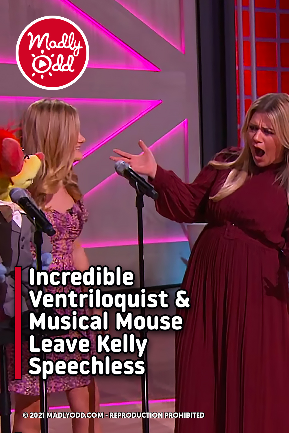 Incredible Ventriloquist & Musical Mouse Leave Kelly Speechless