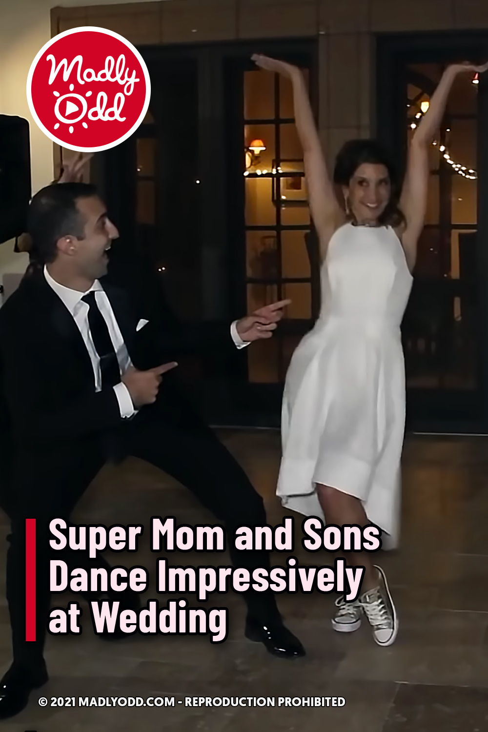 Super Mom and Sons Dance Impressively at Wedding