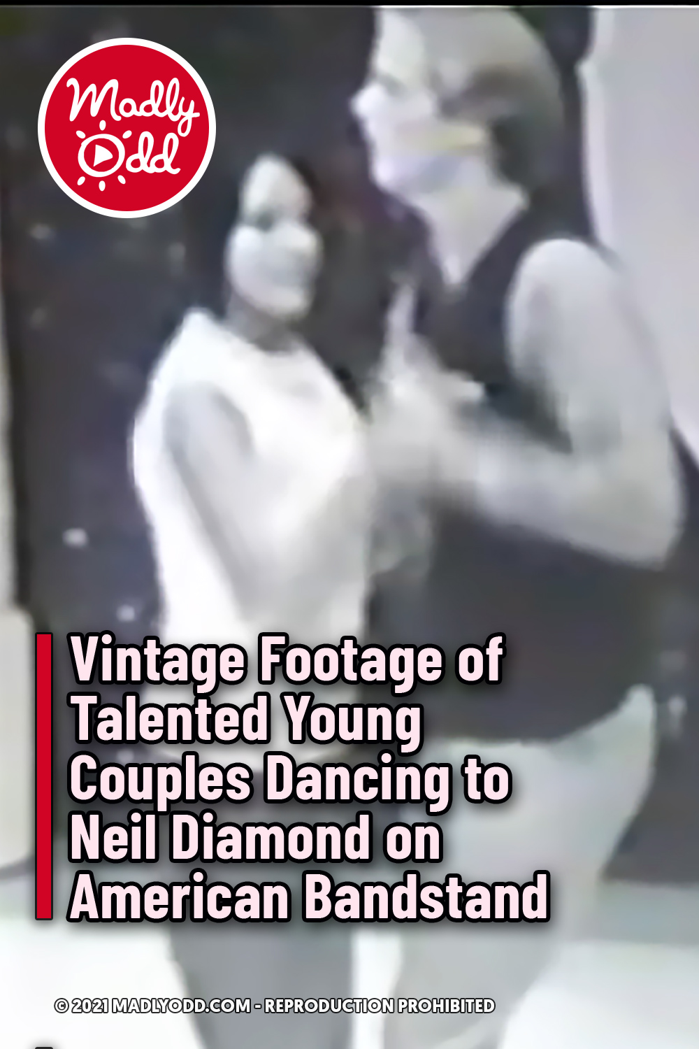 Vintage Footage of Talented Young Couples Dancing to Neil Diamond on American Bandstand