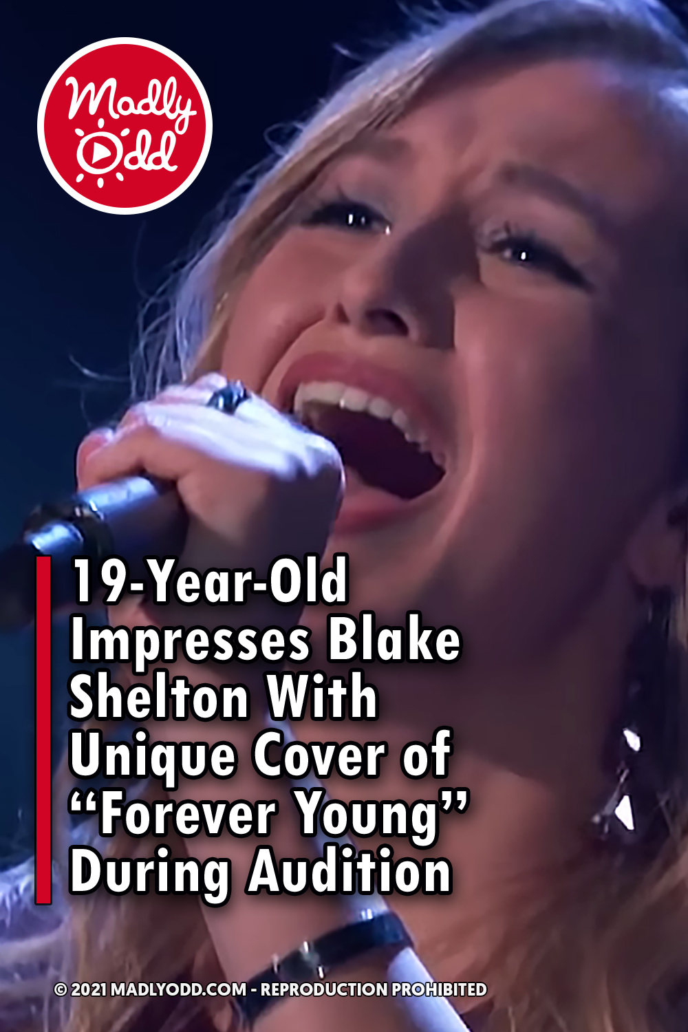 19-Year-Old Impresses Blake Shelton With Unique Cover of “Forever Young” During Audition