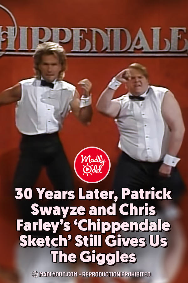 30 Years Later, Patrick Swayze and Chris Farley’s ‘Chippendale Sketch\' Still Gives Us The Giggles