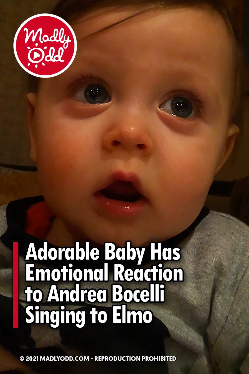 Adorable Baby Has Emotional Reaction to Andrea Bocelli Singing to Elmo