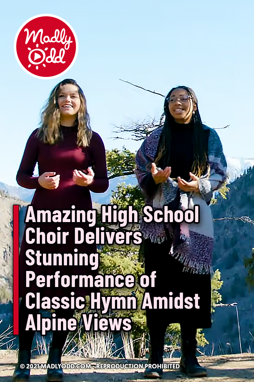 Amazing High School Choir Delivers Stunning Performance of Classic Hymn Amidst Alpine Views