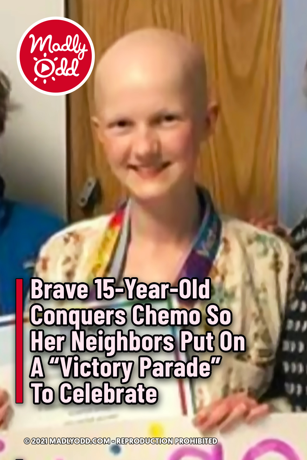 Brave 15-Year-Old Conquers Chemo So Her Neighbors Put On A “Victory Parade” To Celebrate