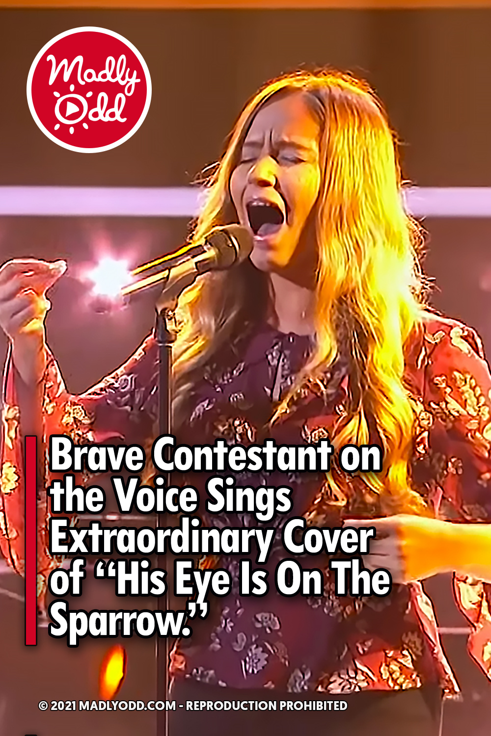 Brave Contestant on the Voice Sings Extraordinary Cover of “His Eye Is On The Sparrow.”