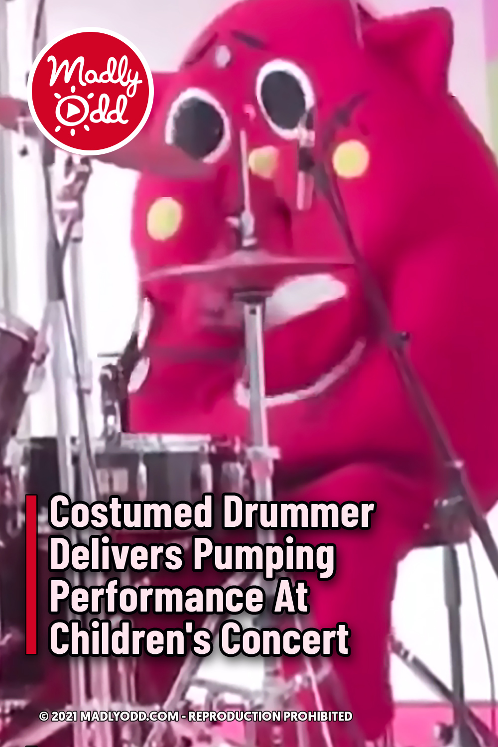Costumed Drummer Delivers Pumping Performance At Children\'s Concert