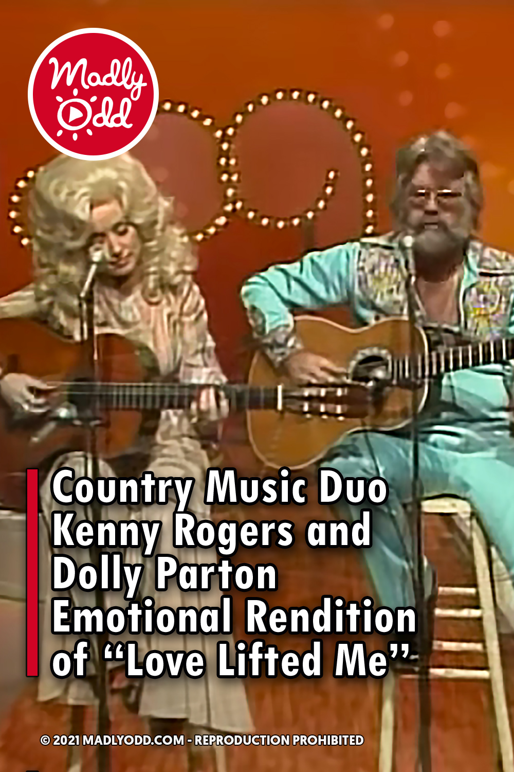 Country Music Duo Kenny Rogers and Dolly Parton Emotional Rendition of “Love Lifted Me”