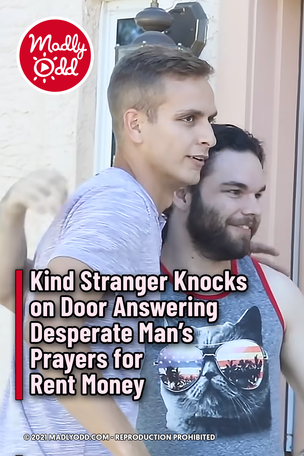 Kind Stranger Knocks on Door Answering Desperate Man\'s Prayers for Rent Money