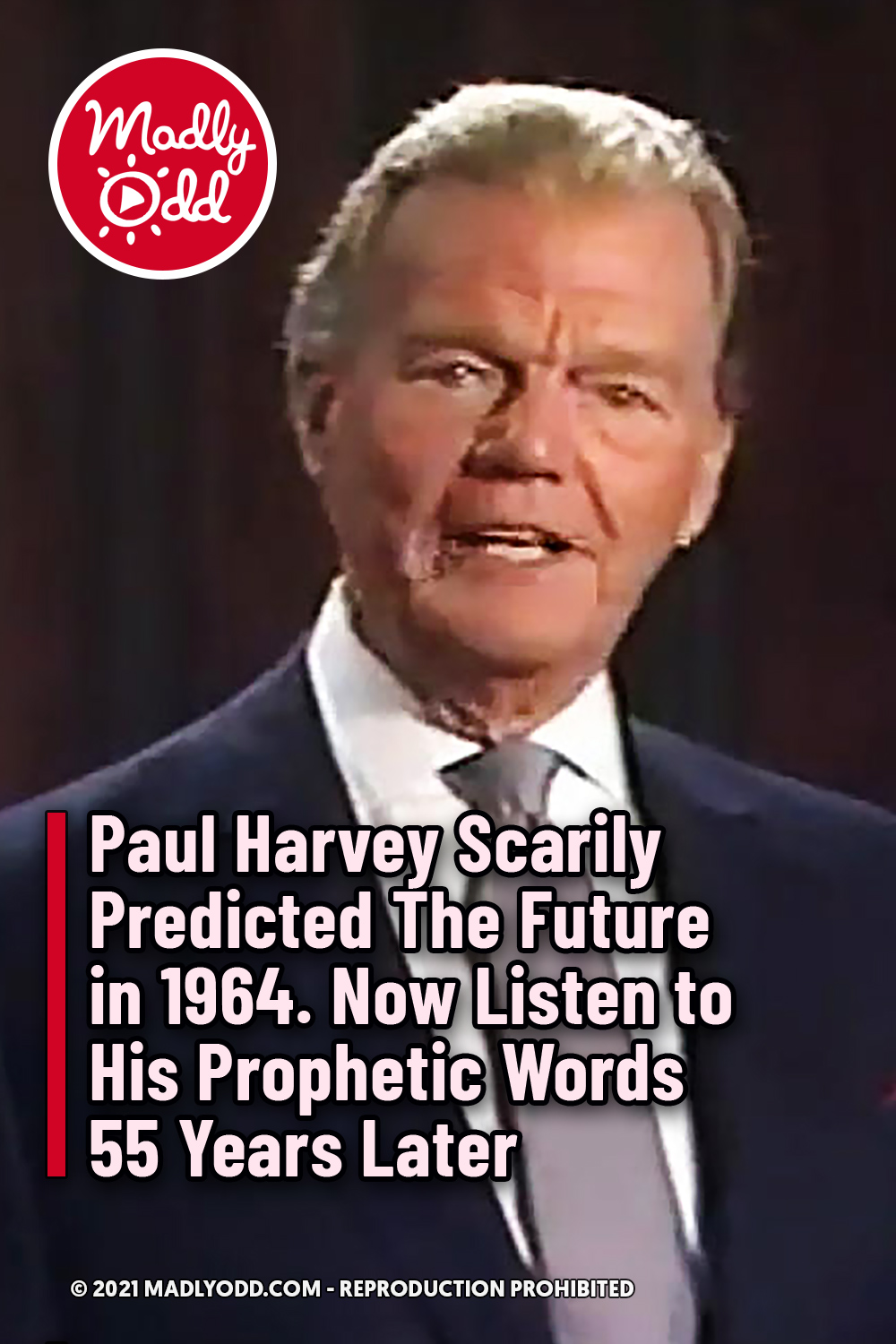Paul Harvey Scarily Predicted The Future in 1964. Now Listen to His Prophetic Words 55 Years Later