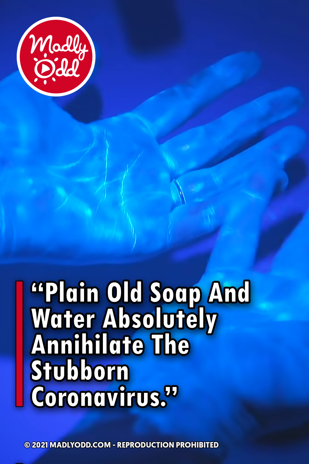 “Plain Old Soap And Water Absolutely Annihilate The Stubborn Coronavirus.”