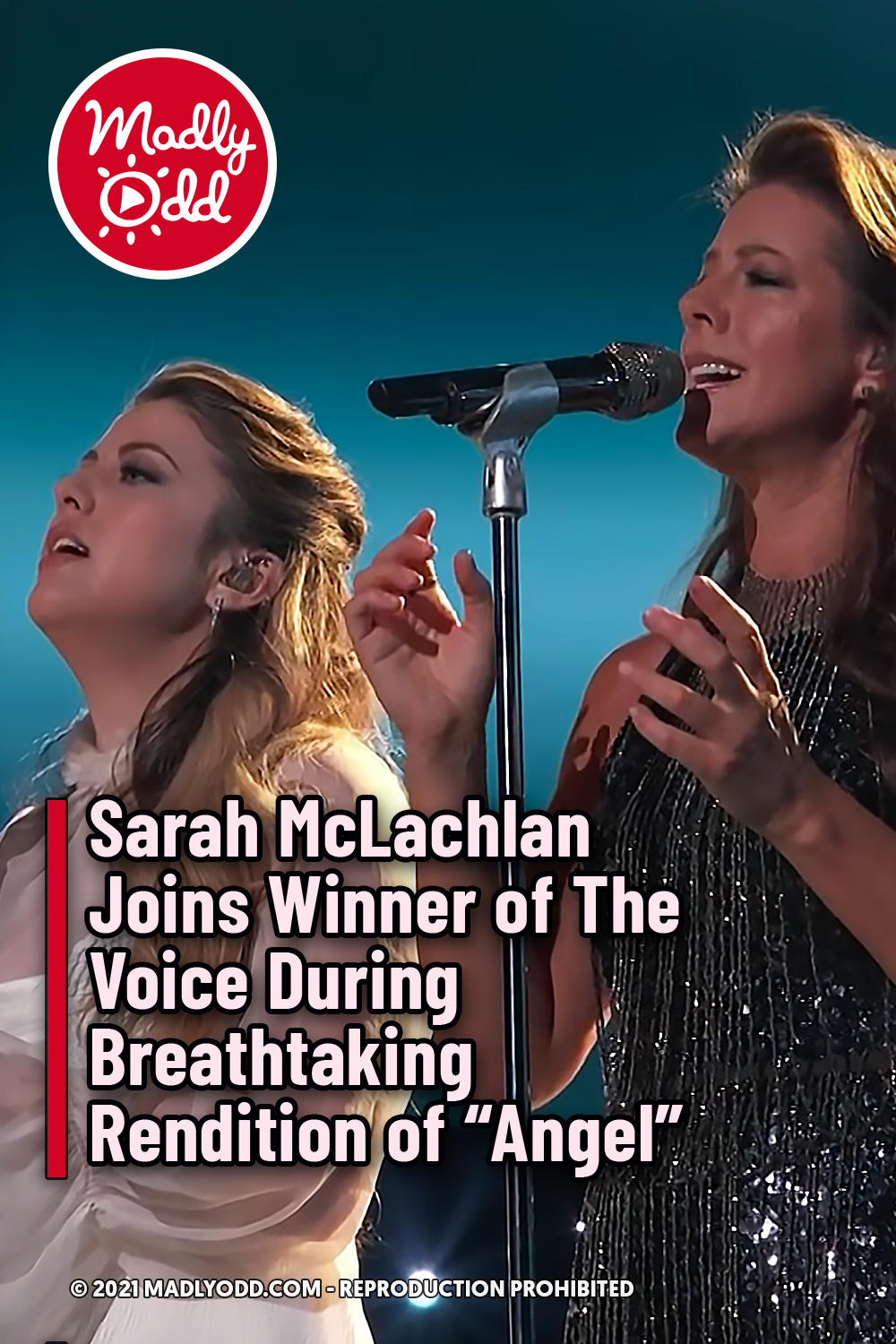 Sarah McLachlan Joins Winner of The Voice During Breathtaking Rendition of “Angel”