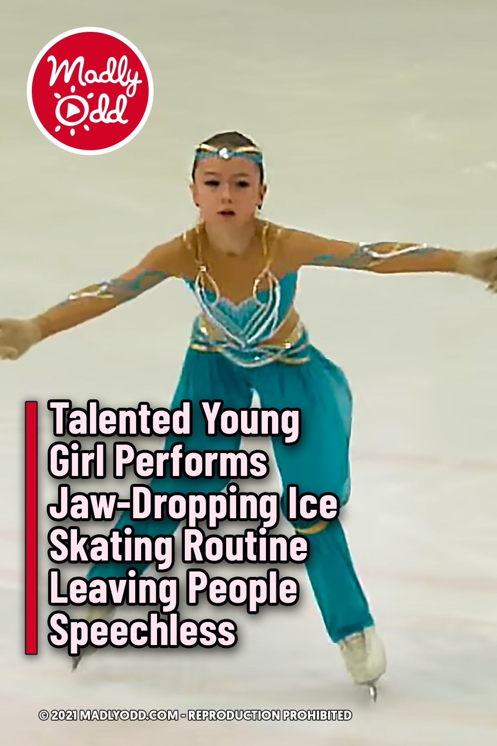 Talented Young Girl Performs Jaw-Dropping Ice Skating Routine Leaving People Speechless