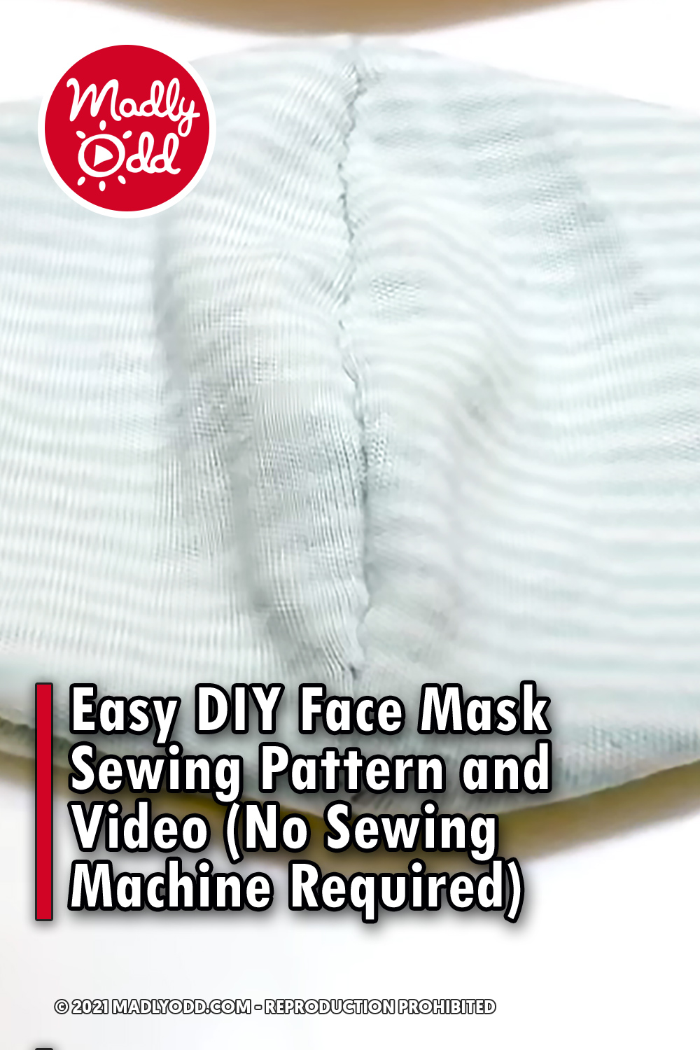 Easy DIY Face Mask Sewing Pattern and Video (No Sewing Machine Required)