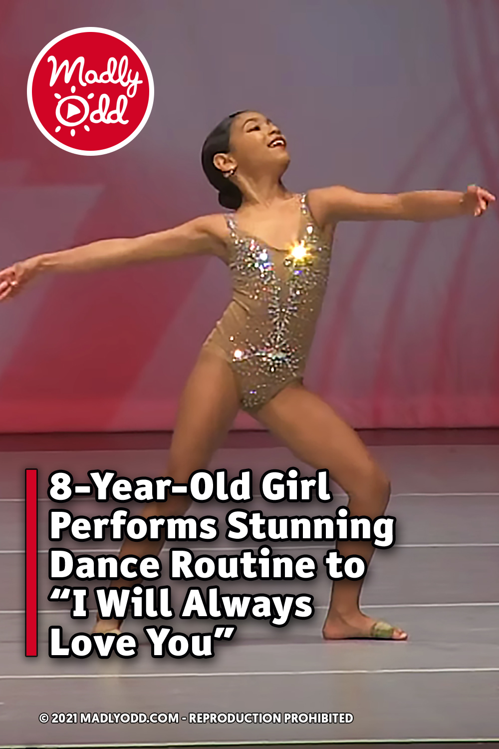 8-Year-Old Girl Performs Stunning Dance Routine to “I Will Always Love You”