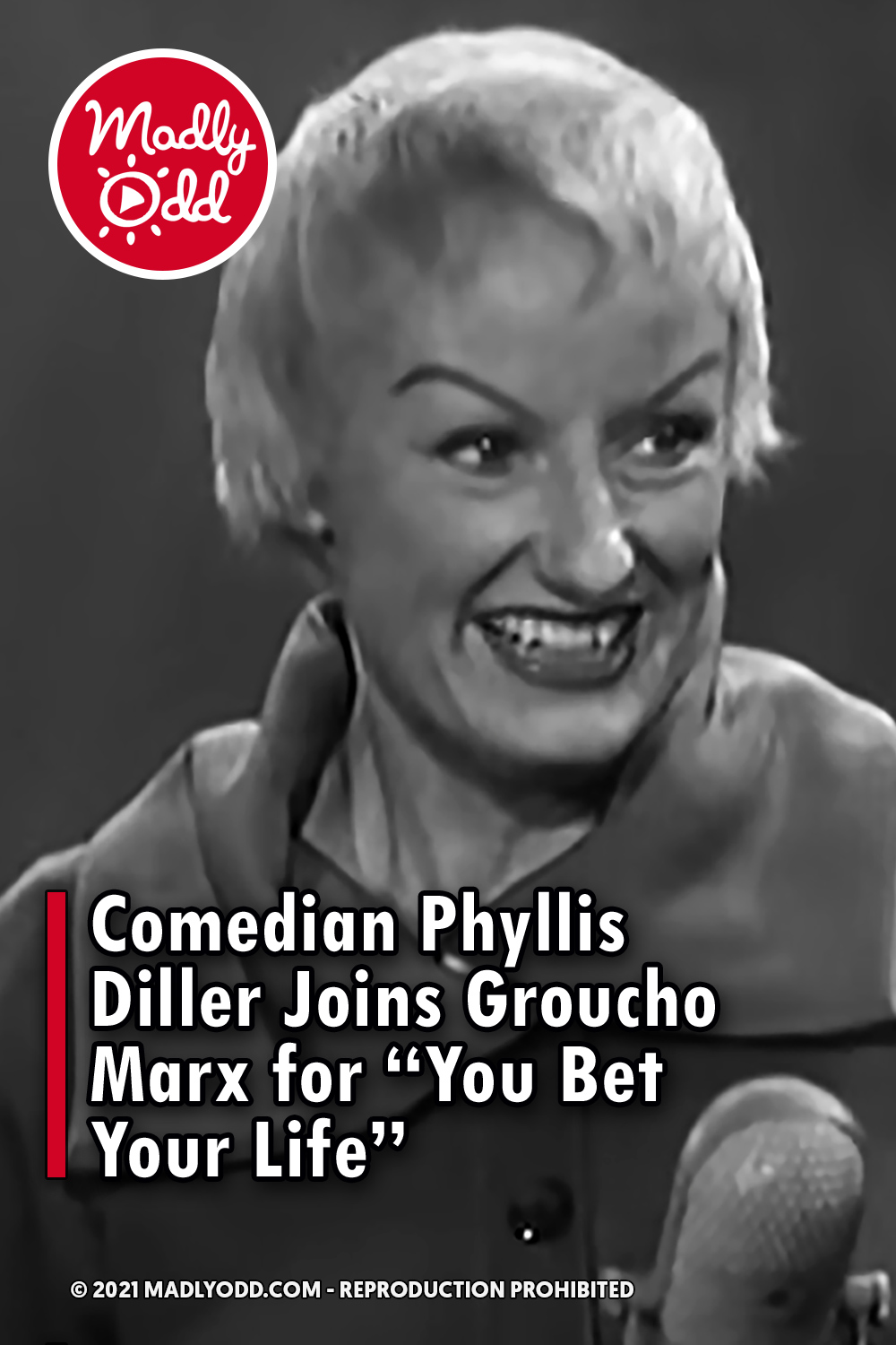 Comedian Phyllis Diller Joins Groucho Marx for “You Bet Your Life”