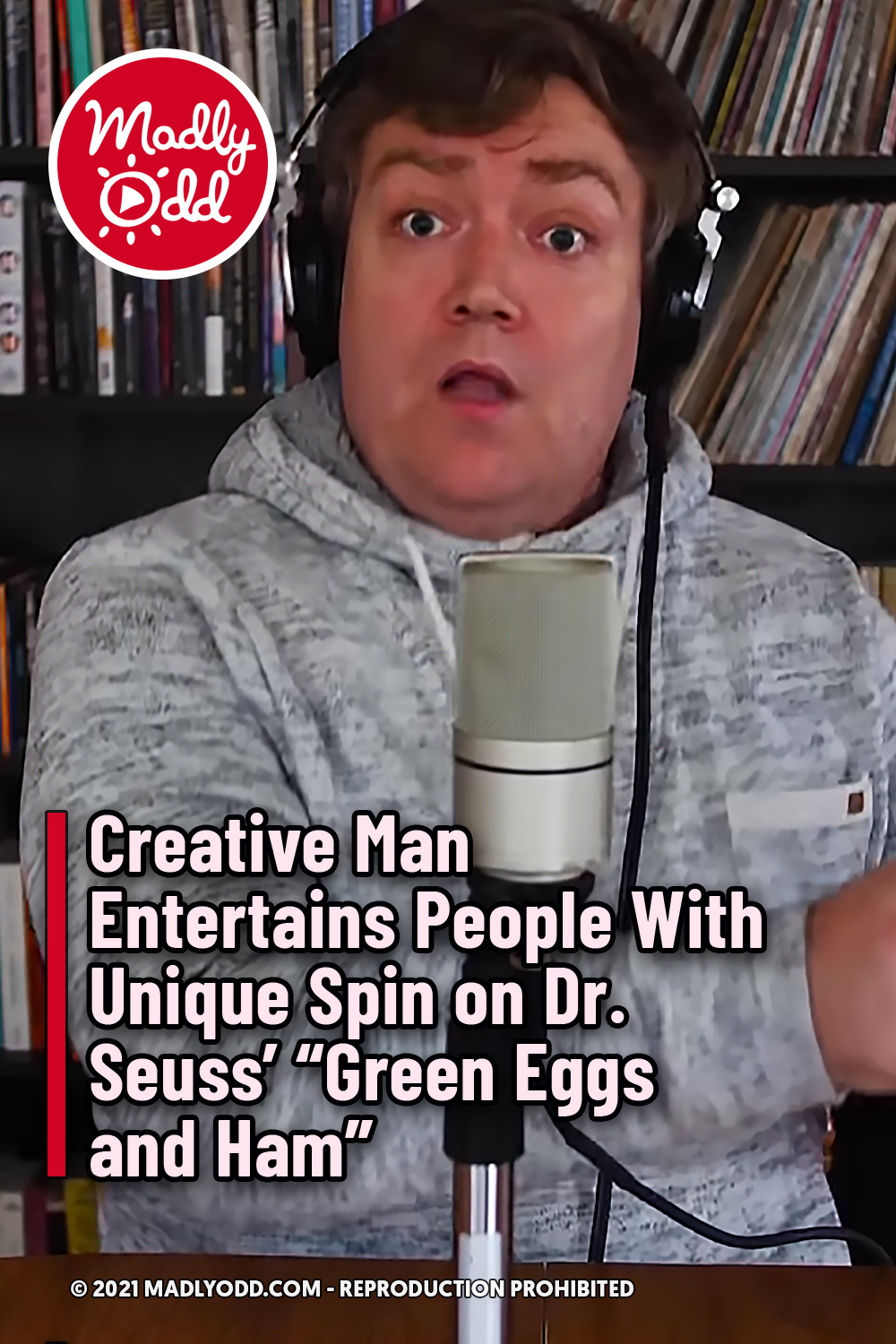 Creative Man Entertains People With Unique Spin on Dr. Seuss’ “Green Eggs and Ham”