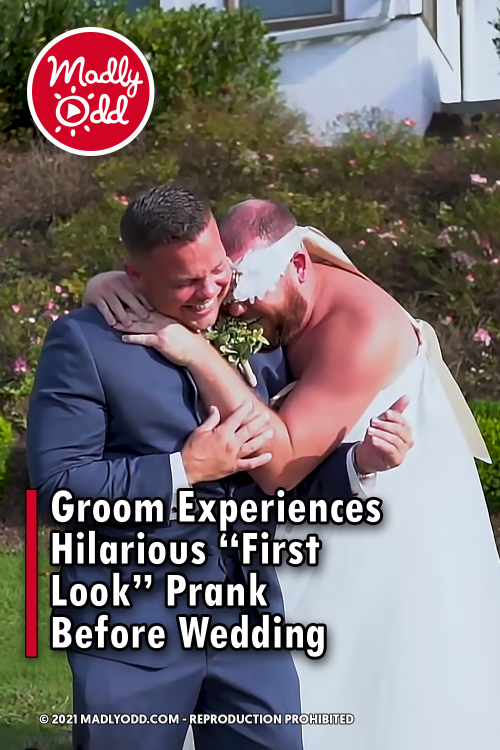 Groom Experiences Hilarious “First Look” Prank Before Wedding