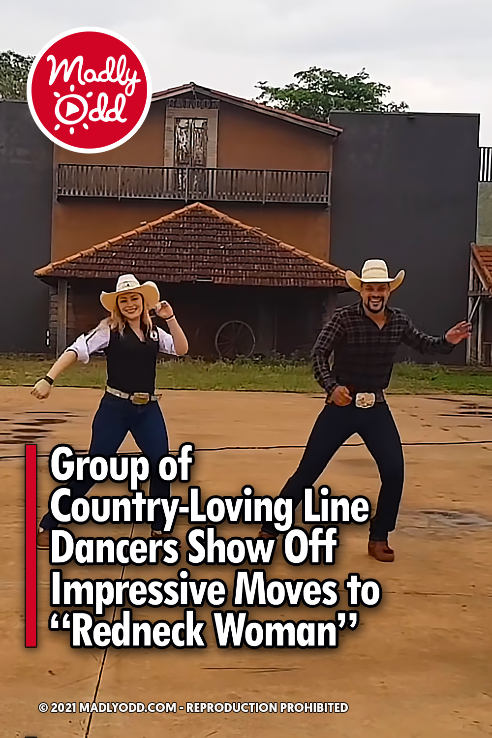Group of Country-Loving Line Dancers Show Off Impressive Moves to “Redneck Woman”