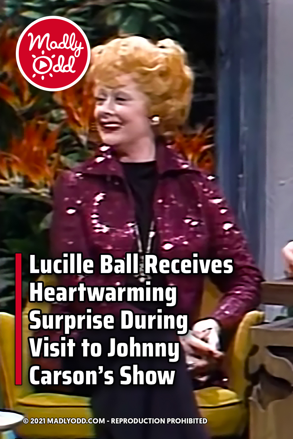 Lucille Ball Receives Heartwarming Surprise During Visit to Johnny Carson’s Show