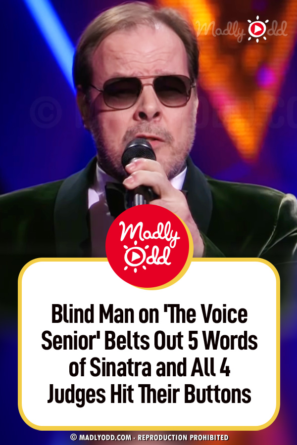 Blind Man on \'The Voice Senior\' Belts Out 5 Words of Sinatra and All 4 Judges Hit Their Buttons