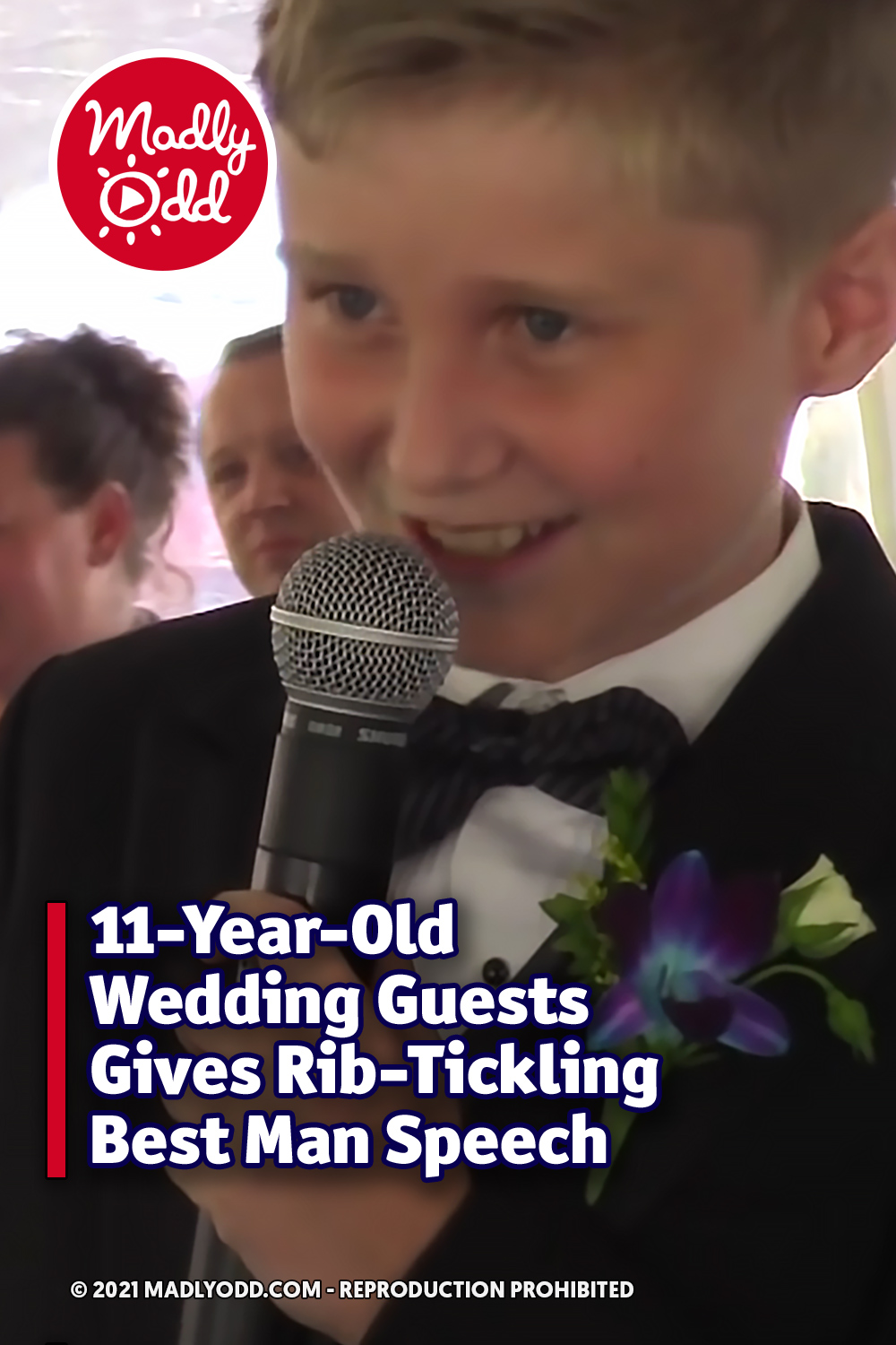 11-Year-Old Wedding Guests Gives Rib-Tickling Best Man Speech