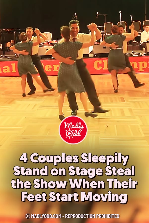 4 Couples Sleepily Stand on Stage Steal the Show When Their Feet Start Moving