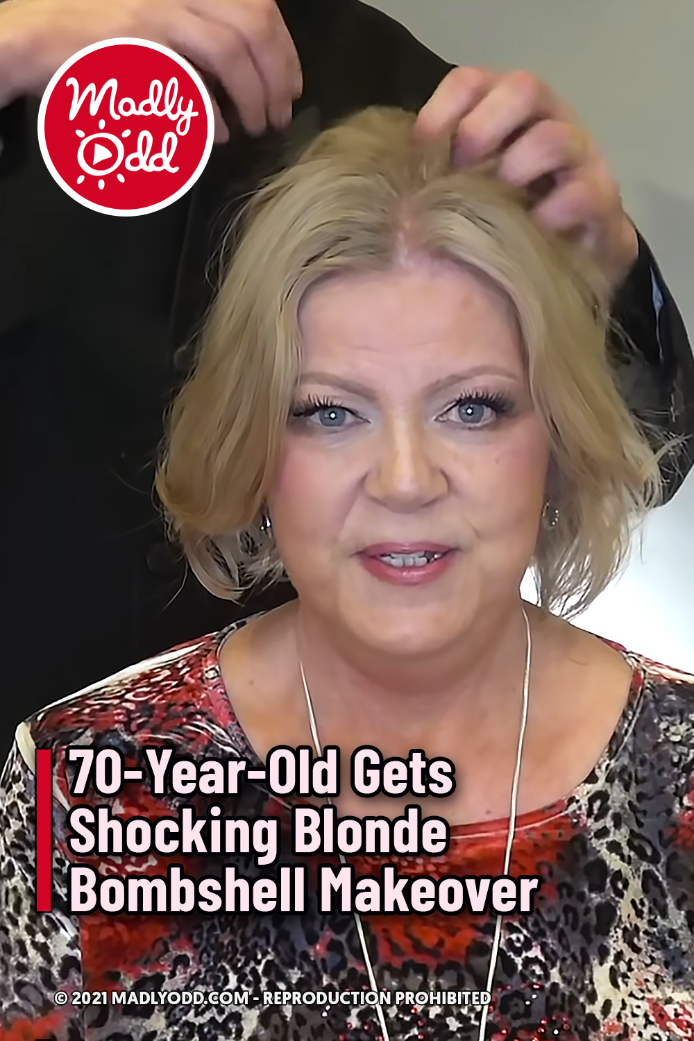 70-Year-Old Gets Shocking Blonde Bombshell Makeover