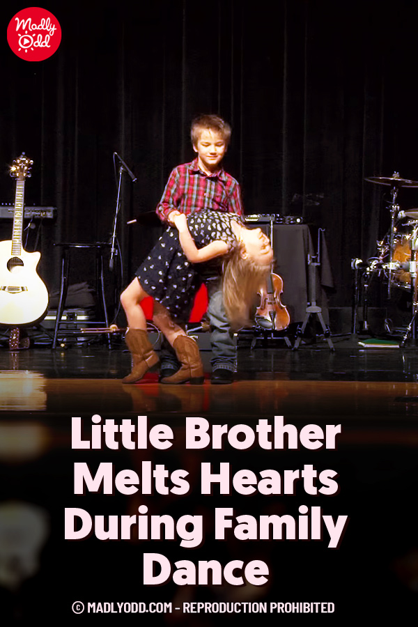 Little Brother Melts Hearts During Family Dance