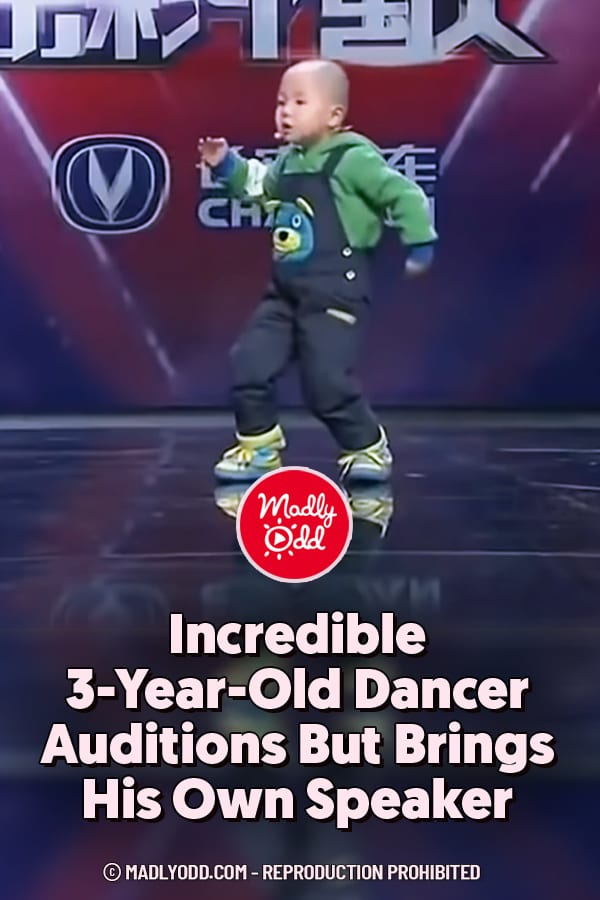 Incredible 3-Year-Old Dancer Auditions But Brings His Own Speaker